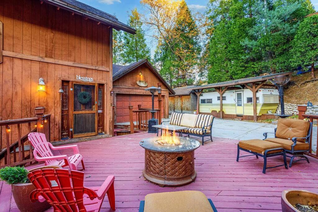 Lakeview 3-Story Winter Home Crestline Exterior foto